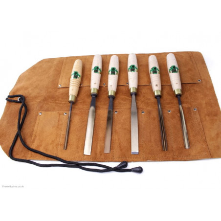 Pochette en cuir pour outils de sculpture Henry Taylor