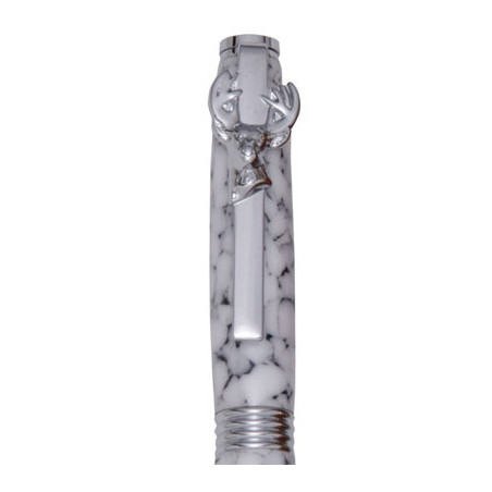 Barrette cerf chromé